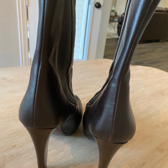 MiuMiu Brown leather Boots size 40 1/2 - Picture 7 of 9